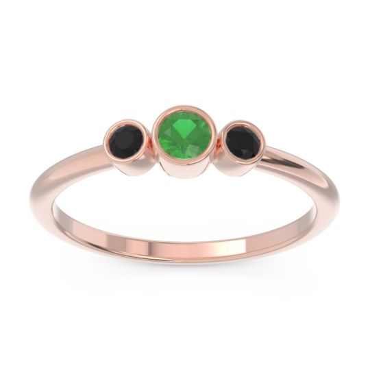 Smile Three Stone Bezel Trika Band