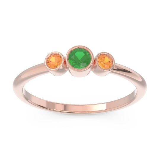 Smile Three Stone Bezel Trika Band