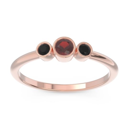 Smile Three Stone Bezel Trika Band