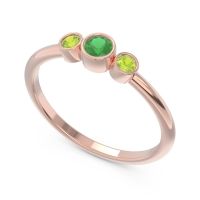 Smile Three Stone Bezel Trika Band