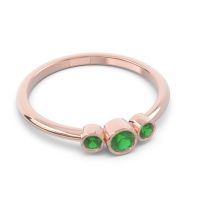 Smile Three Stone Bezel Trika Band