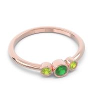 Smile Three Stone Bezel Trika Band