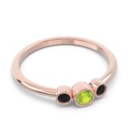 Smile Three Stone Bezel Trika Band