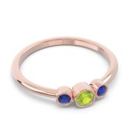 Smile Three Stone Bezel Trika Band