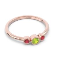 Smile Three Stone Bezel Trika Band