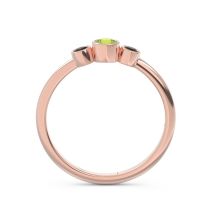 Smile Three Stone Bezel Trika Band