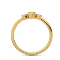 Smile Three Stone Bezel Trika Band