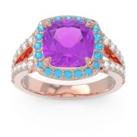 Halo Pave Cushion Sumahat Ring