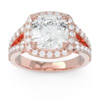 Halo Pave Cushion Sumahat Ring