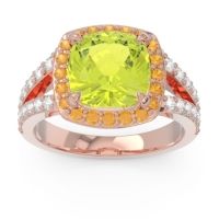 Halo Pave Cushion Sumahat Ring