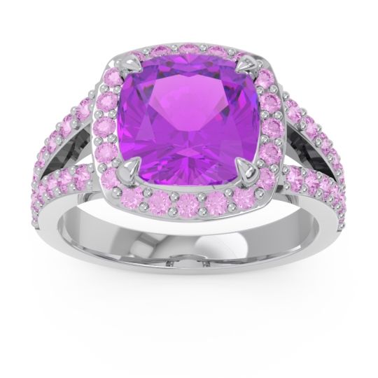 Halo Pave Cushion Sumahat Ring