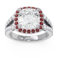 Halo Pave Cushion Sumahat Ring