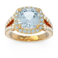 Halo Pave Cushion Sumahat Ring