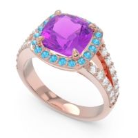 Halo Pave Cushion Sumahat Ring