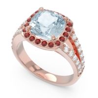 Halo Pave Cushion Sumahat Ring