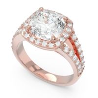 Halo Pave Cushion Sumahat Ring