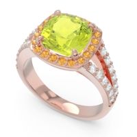 Halo Pave Cushion Sumahat Ring