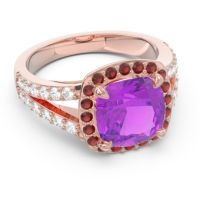 Halo Pave Cushion Sumahat Ring