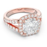 Halo Pave Cushion Sumahat Ring