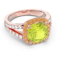 Halo Pave Cushion Sumahat Ring