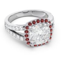 Halo Pave Cushion Sumahat Ring