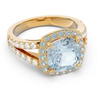 Halo Pave Cushion Sumahat Ring