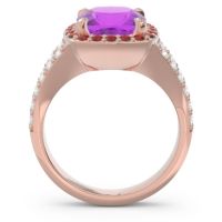 Halo Pave Cushion Sumahat Ring