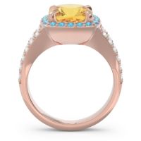 Halo Pave Cushion Sumahat Ring