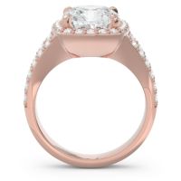 Halo Pave Cushion Sumahat Ring