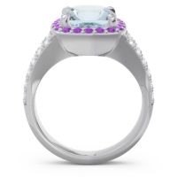 Halo Pave Cushion Sumahat Ring