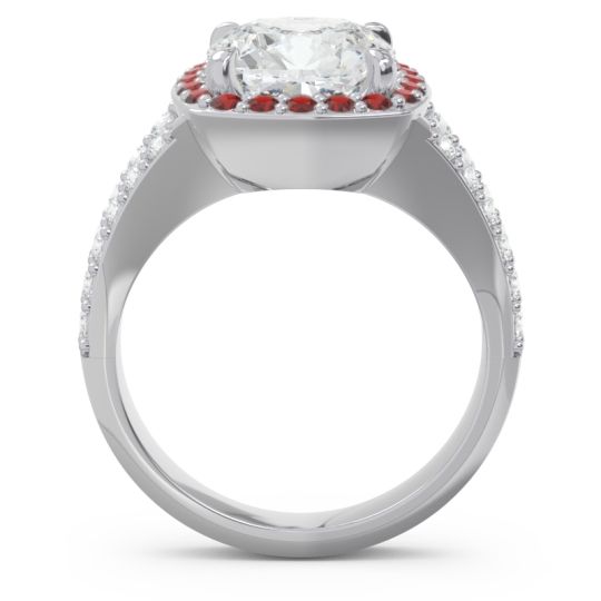 Halo Pave Cushion Sumahat Ring