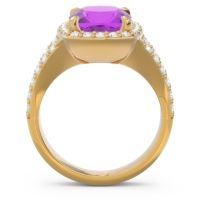 Halo Pave Cushion Sumahat Ring