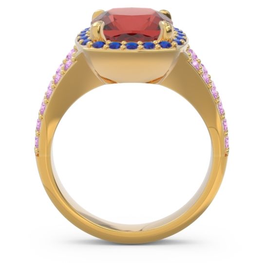 Halo Pave Cushion Sumahat Ring