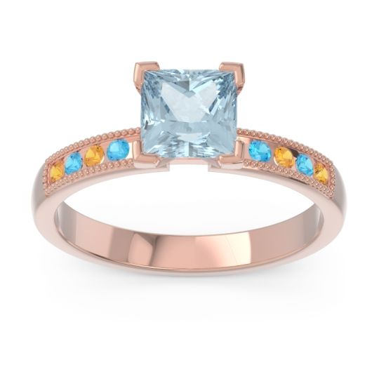 Classic Milgrain Princess Avikala Ring