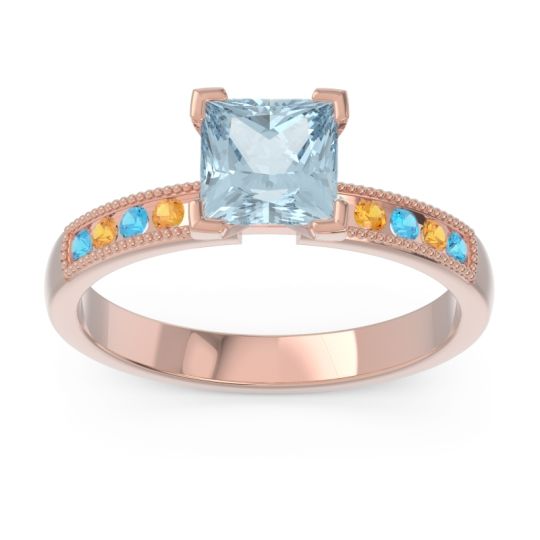 Classic Milgrain Princess Avikala Ring