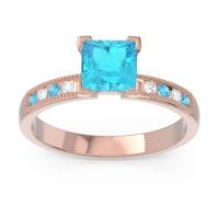 Classic Milgrain Princess Avikala Ring