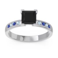 Classic Milgrain Princess Avikala Ring