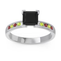 Classic Milgrain Princess Avikala Ring