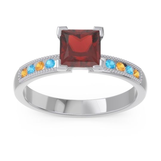 Classic Milgrain Princess Avikala Ring