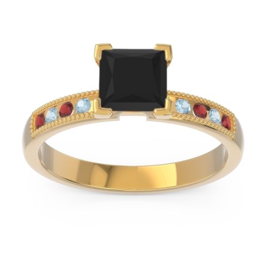 Classic Milgrain Princess Avikala Ring