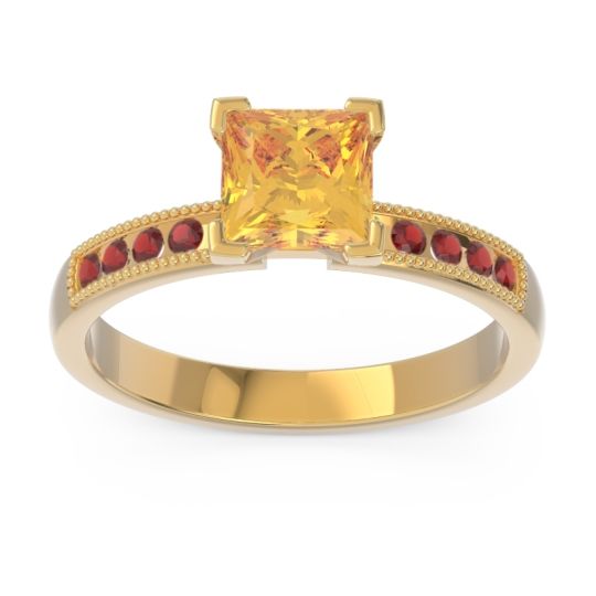 Classic Milgrain Princess Avikala Ring