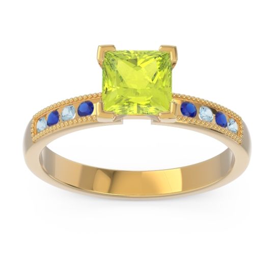 Classic Milgrain Princess Avikala Ring