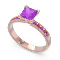 Classic Milgrain Princess Avikala Ring