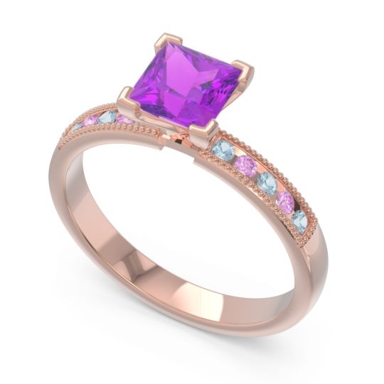 Classic Milgrain Princess Avikala Ring