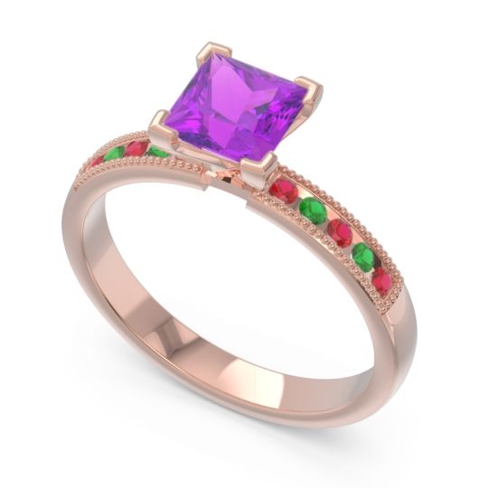 Classic Milgrain Princess Avikala Ring