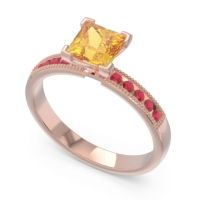 Classic Milgrain Princess Avikala Ring