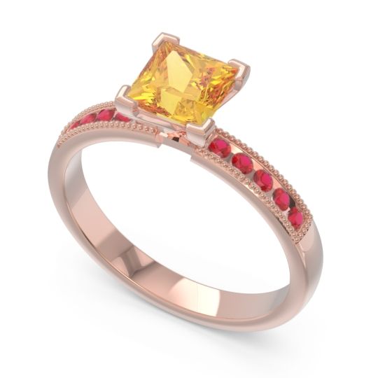 Classic Milgrain Princess Avikala Ring