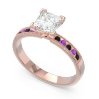 Classic Milgrain Princess Avikala Ring