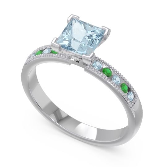 Classic Milgrain Princess Avikala Ring