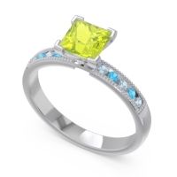 Classic Milgrain Princess Avikala Ring